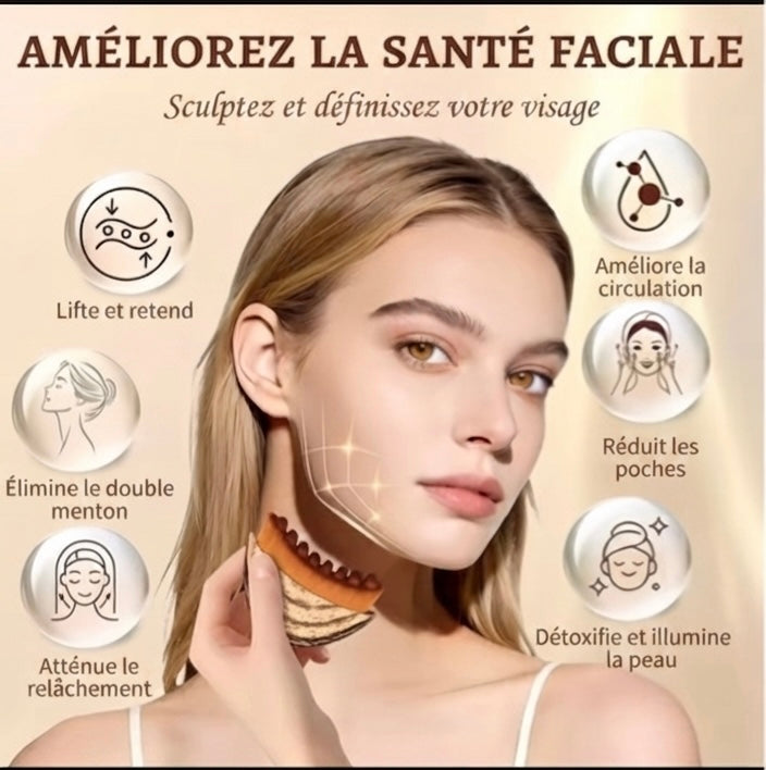 Brosse Liftante et Raffermissante Visage & Corps – Anti-Cellulite et Anti-Âge