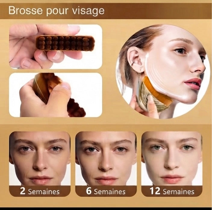 Brosse Liftante et Raffermissante Visage & Corps – Anti-Cellulite et Anti-Âge